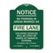 Signmission No Parking in Areas Marked as Fire Lane CVC Section 22500.1 & 22658 Alum, 24" x 18", G-1824-23724 A-DES-G-1824-23724 - alternate 1